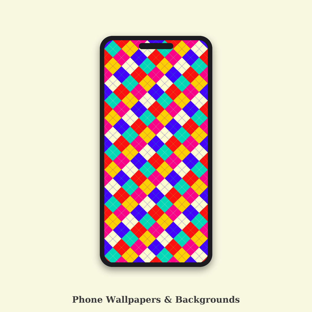 Delirious Argyle Seamless Pattern | Multi-Color Delirious Joy Argyle | .png .jpg .svg .pdf .pat | Digital Paper | Fabric & Surface Design
