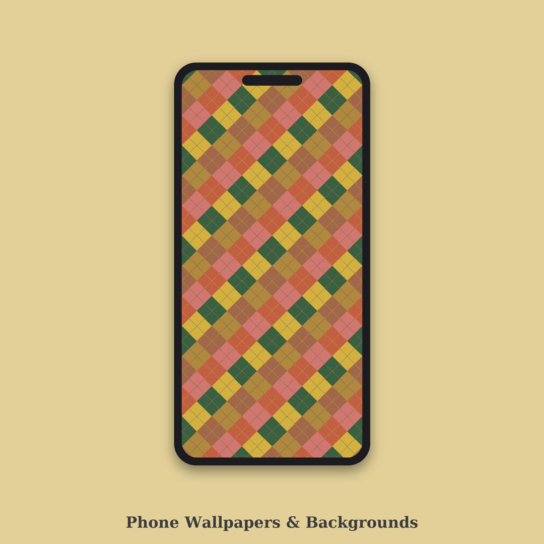 Desert Southwest Argyle Seamless Pattern | Multi-Color Fabric Design (Digital Download)