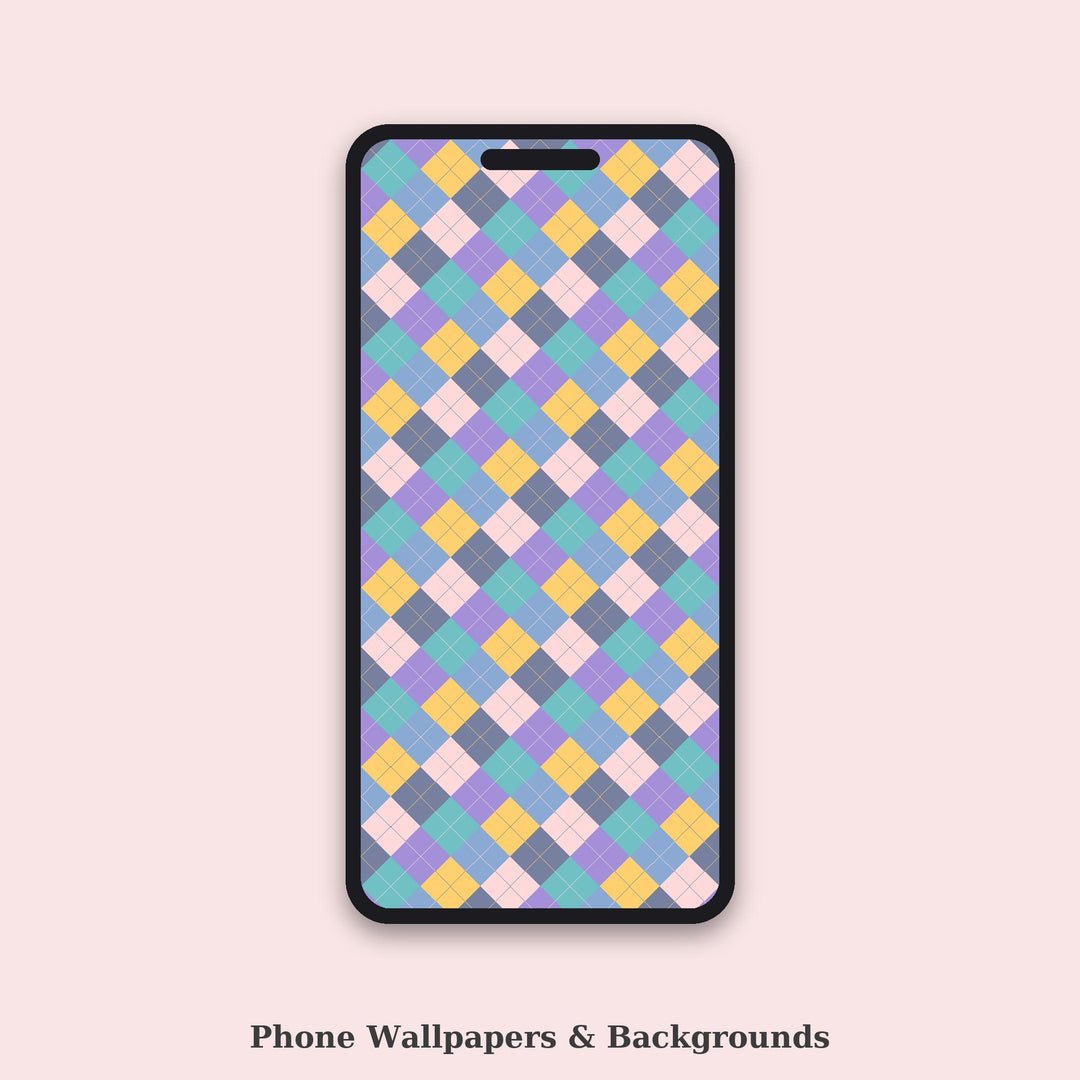 Digital Argyle Seamless Pattern | Multi-Color Digital Impressionism Argyle | .png .jpg .svg .pdf .pat | Digital Paper