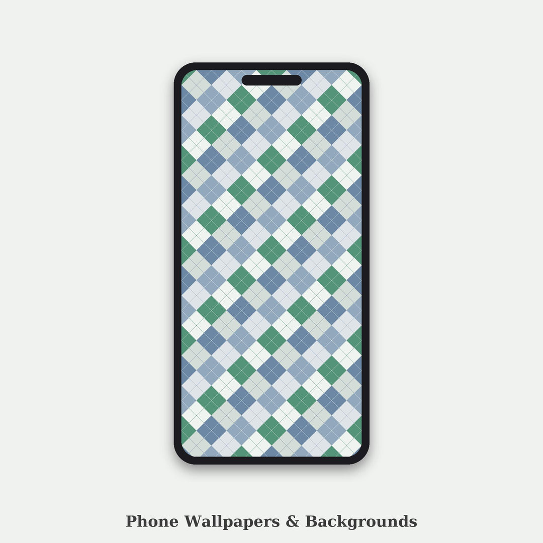 Drizzle Argyle Seamless Pattern | Multi-Color Fabric Design (Digital Download)