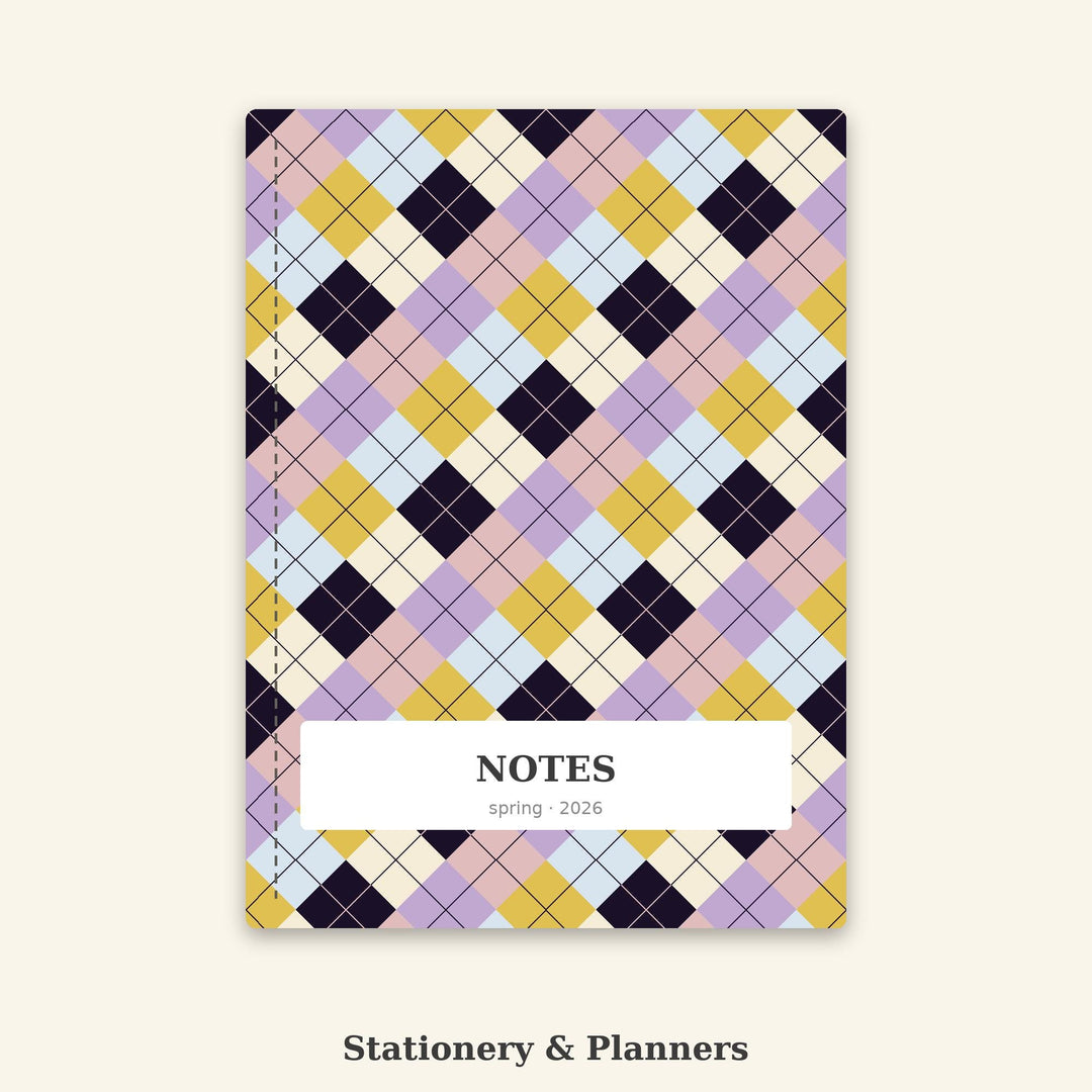 Drowsy Argyle Seamless Pattern | Multi-Color Repeating Fabric Design (Digital Download)