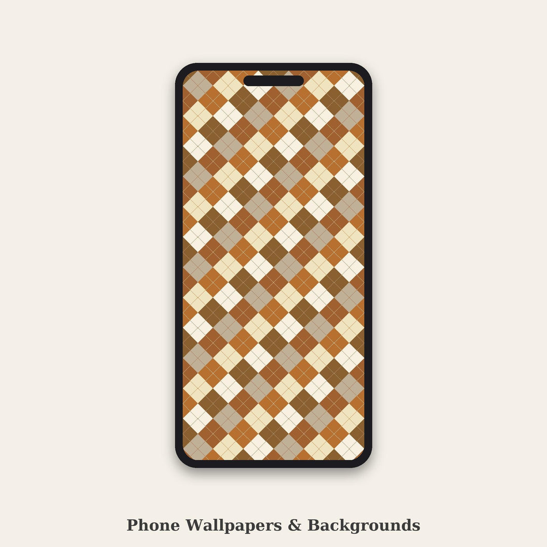 Dust Storm Argyle Seamless Pattern | Multi-Color Fabric Design (Digital Download)
