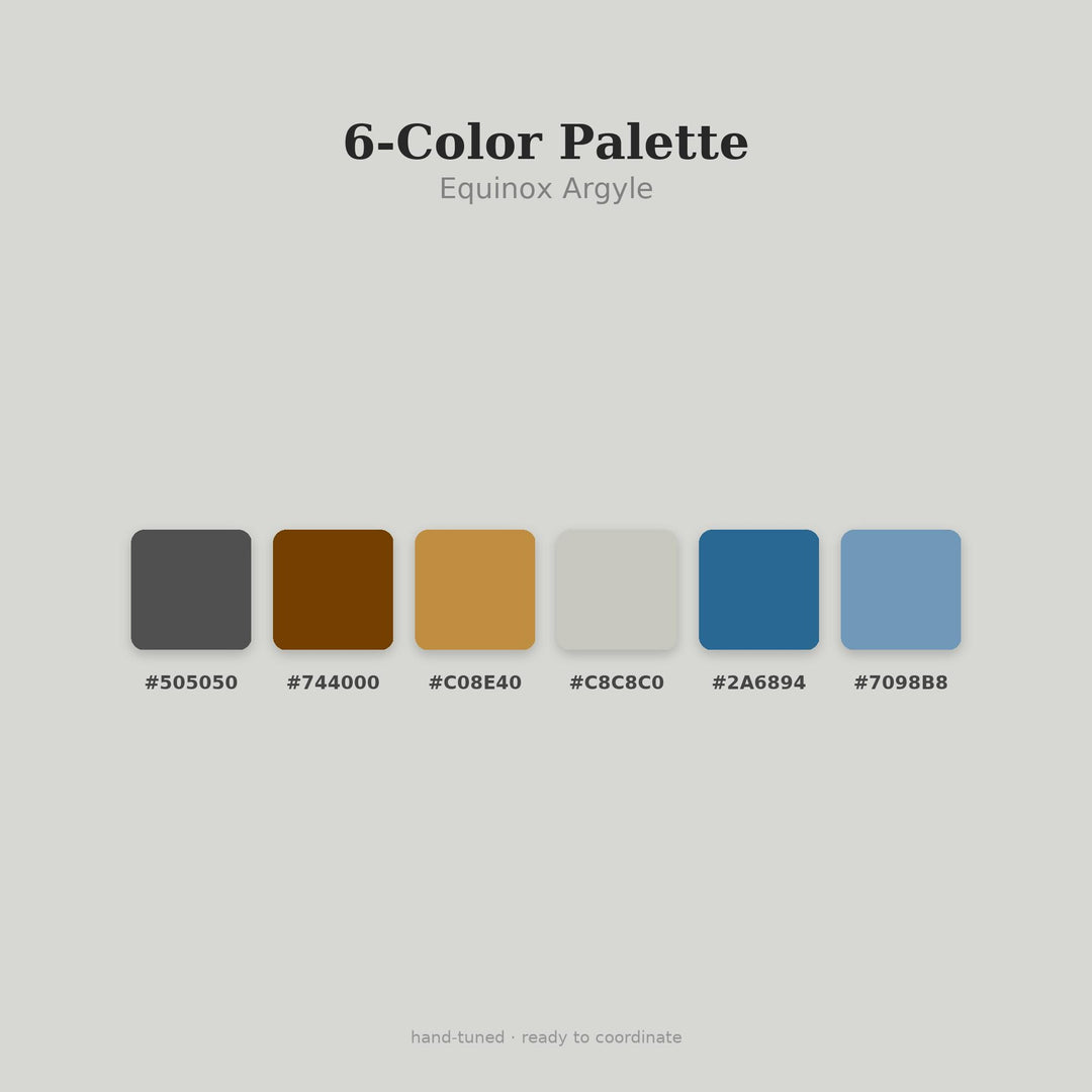Equinox Argyle Seamless Pattern | Multi-Color Fabric & Surface Design (Digital Download)