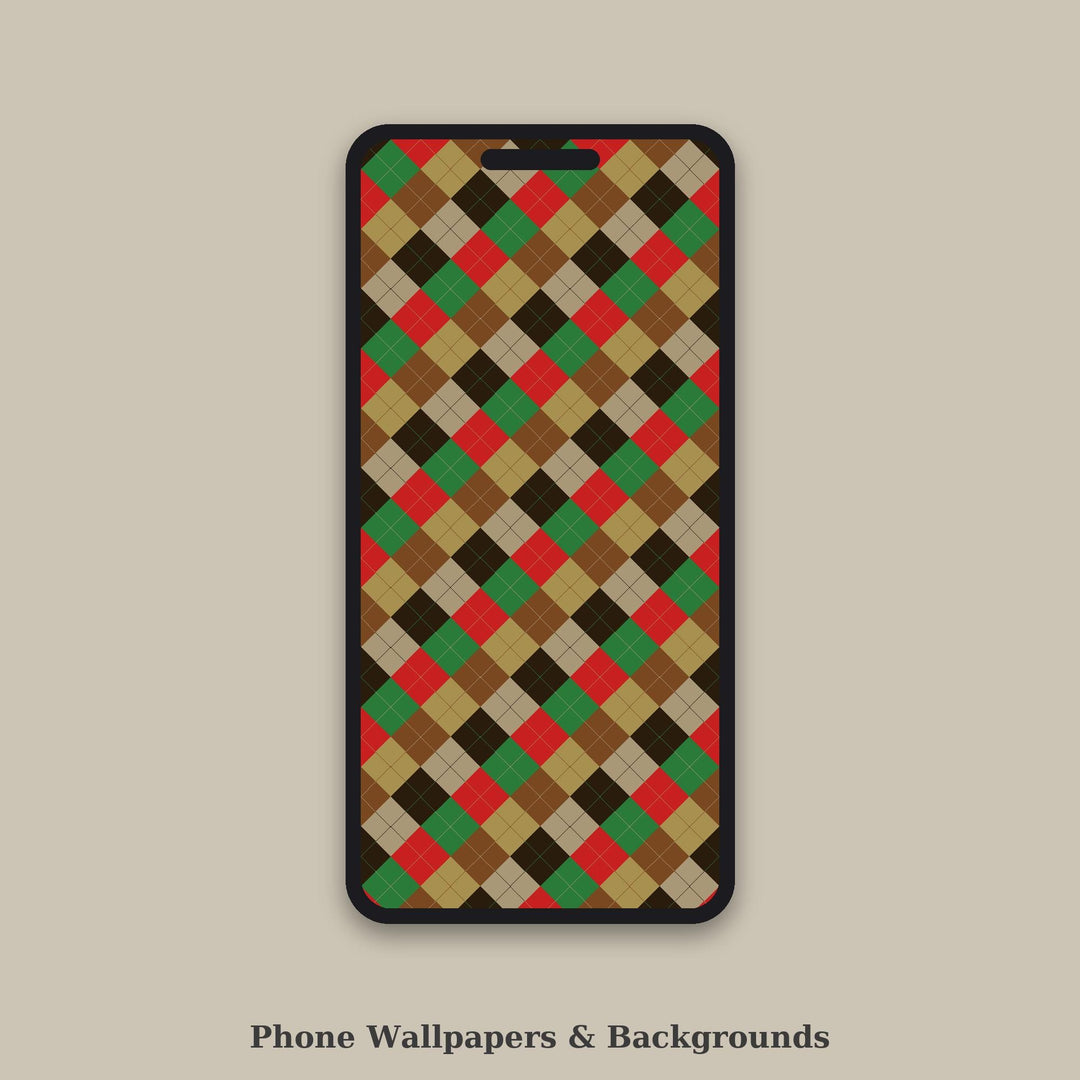 Ethiopian Argyle Seamless Pattern | Multi-Color Ethiopian Highlands Argyle | .png .jpg .svg .pdf .pat | Digital Paper