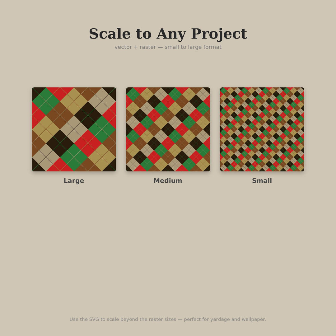 Ethiopian Argyle Seamless Pattern | Multi-Color Ethiopian Highlands Argyle | .png .jpg .svg .pdf .pat | Digital Paper
