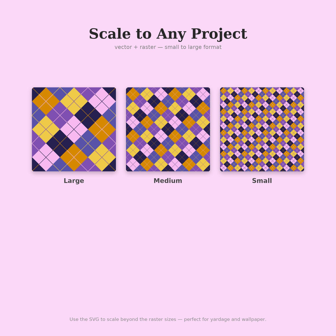 First Argyle Seamless Pattern | Multi-Color First Light Argyle | .png .jpg .svg .pdf .pat | Digital Paper | Fabric & Surface Design
