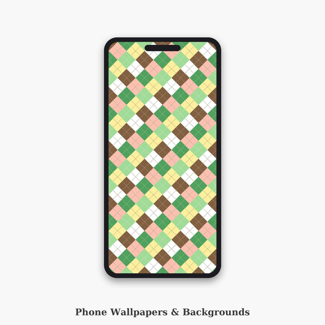 Garden Argyle Seamless Pattern | Multi-Color Garden Salad Argyle | .png .jpg .svg .pdf .pat | Digital Paper | Fabric & Surface Design