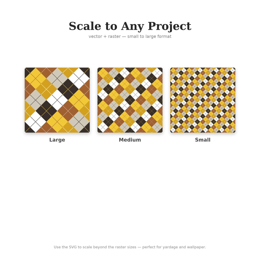 Gold Vein Argyle Seamless Pattern | Multi-Color Fabric Design (Digital Download)