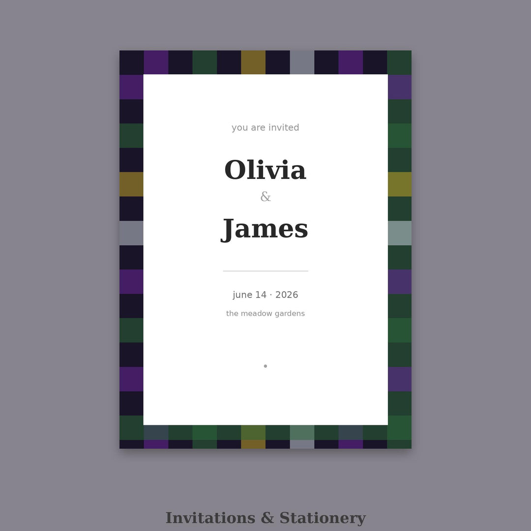 Midnight Coven Tartan Seamless Pattern | Halloween Witchy Fabric Design (Digital Download)