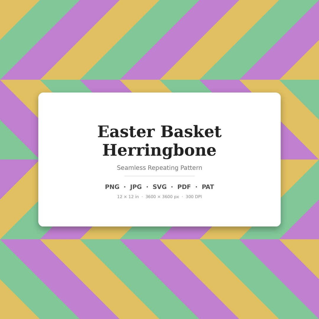 Easter Herringbone Seamless Pattern | Pastel Gift Wrap, Stationery (Digital Download)
