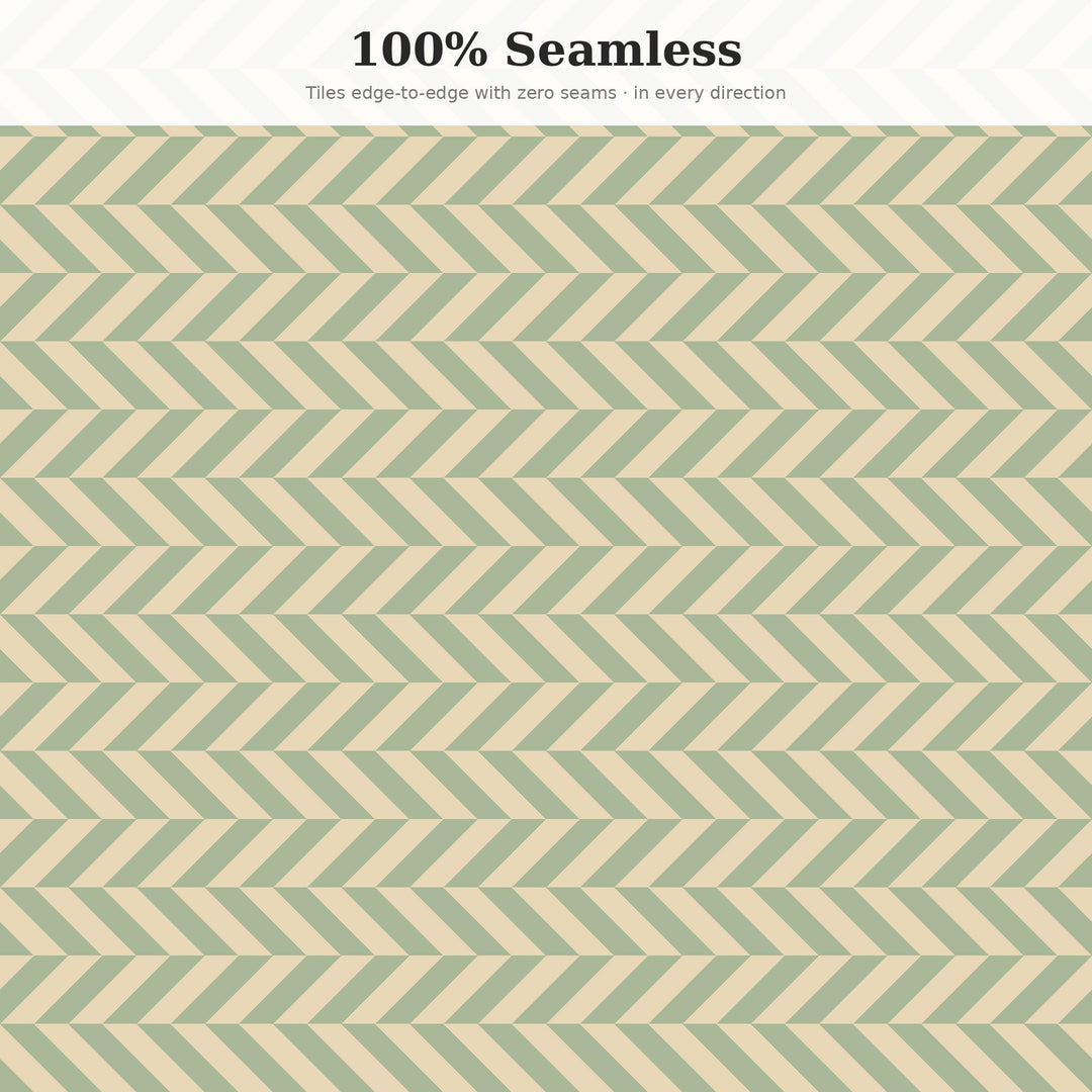 Garden Wedding Herringbone Seamless Pattern | Ivory, Champagne, Sage (Digital Download)