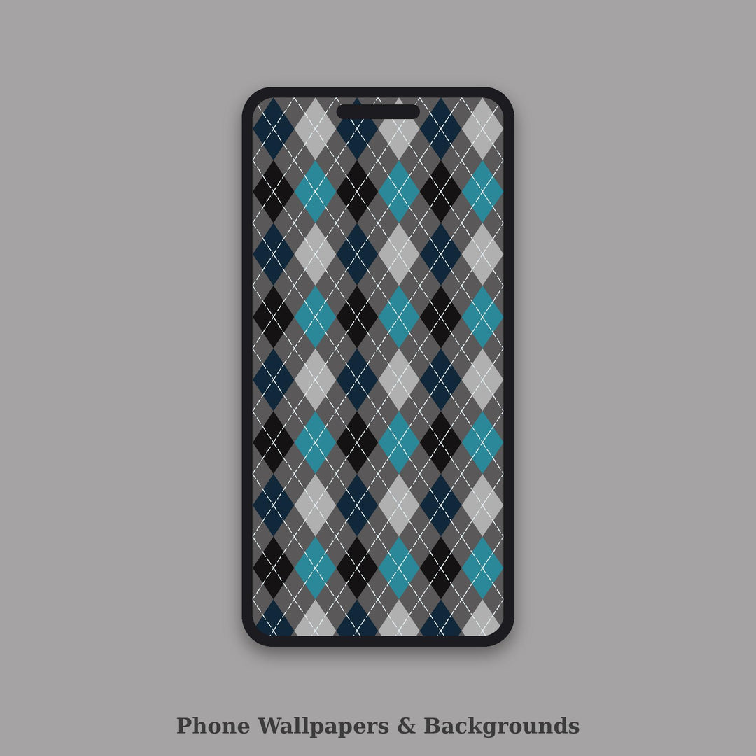Black Classic Argyle Seamless Pattern | Multi-Color Black Sand Beach | .png .jpg .svg .pdf .pat | Digital Paper | Fabric & Surface Design
