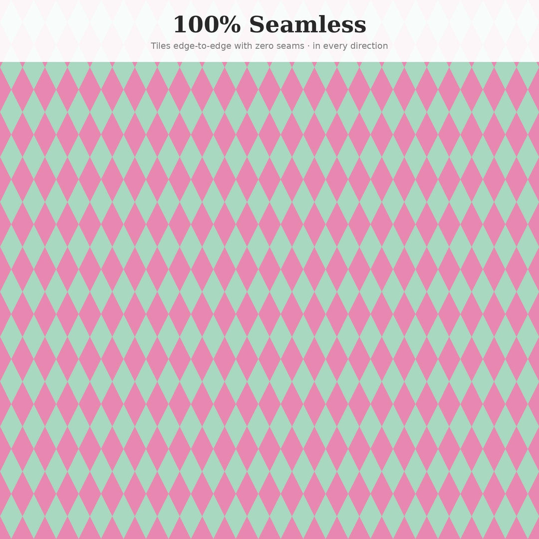 Tiny Harlequin Seamless Pattern | Multi-Color Tiny Hearts Harlequin | .png .jpg .svg .pdf .pat | Digital Paper | Fabric & Surface Design