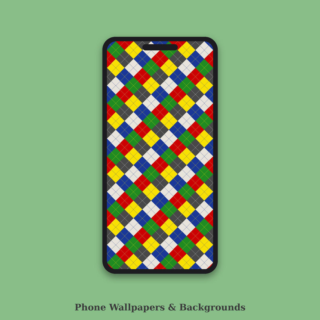 Avant-Garde Argyle Seamless Pattern | Multi-Color Fabric Design (Digital Download)