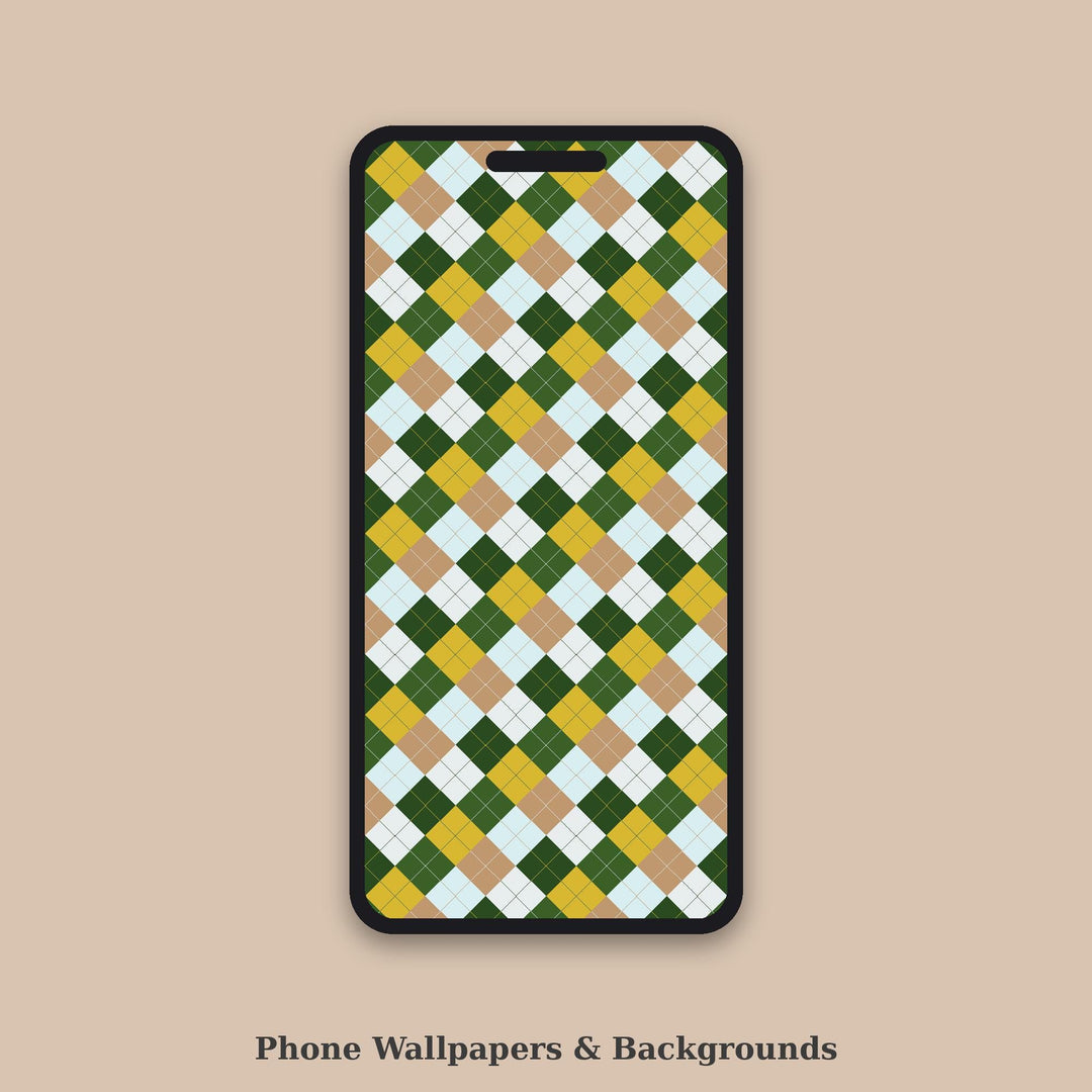 Barefoot Dewy Grass Argyle Seamless Pattern | Digital Download (png, jpg, svg, pdf, pat)