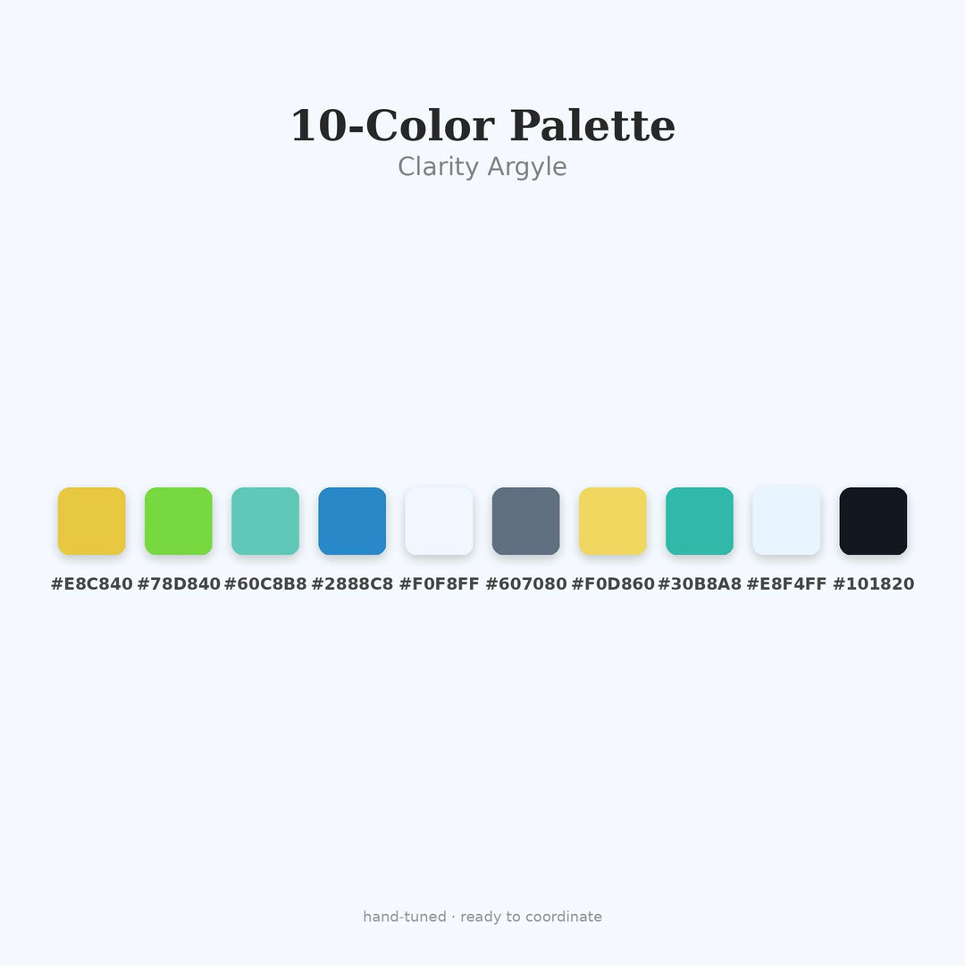 Clarity Argyle Seamless Pattern | Multi-Color Repeating Fabric Design (Digital Download)