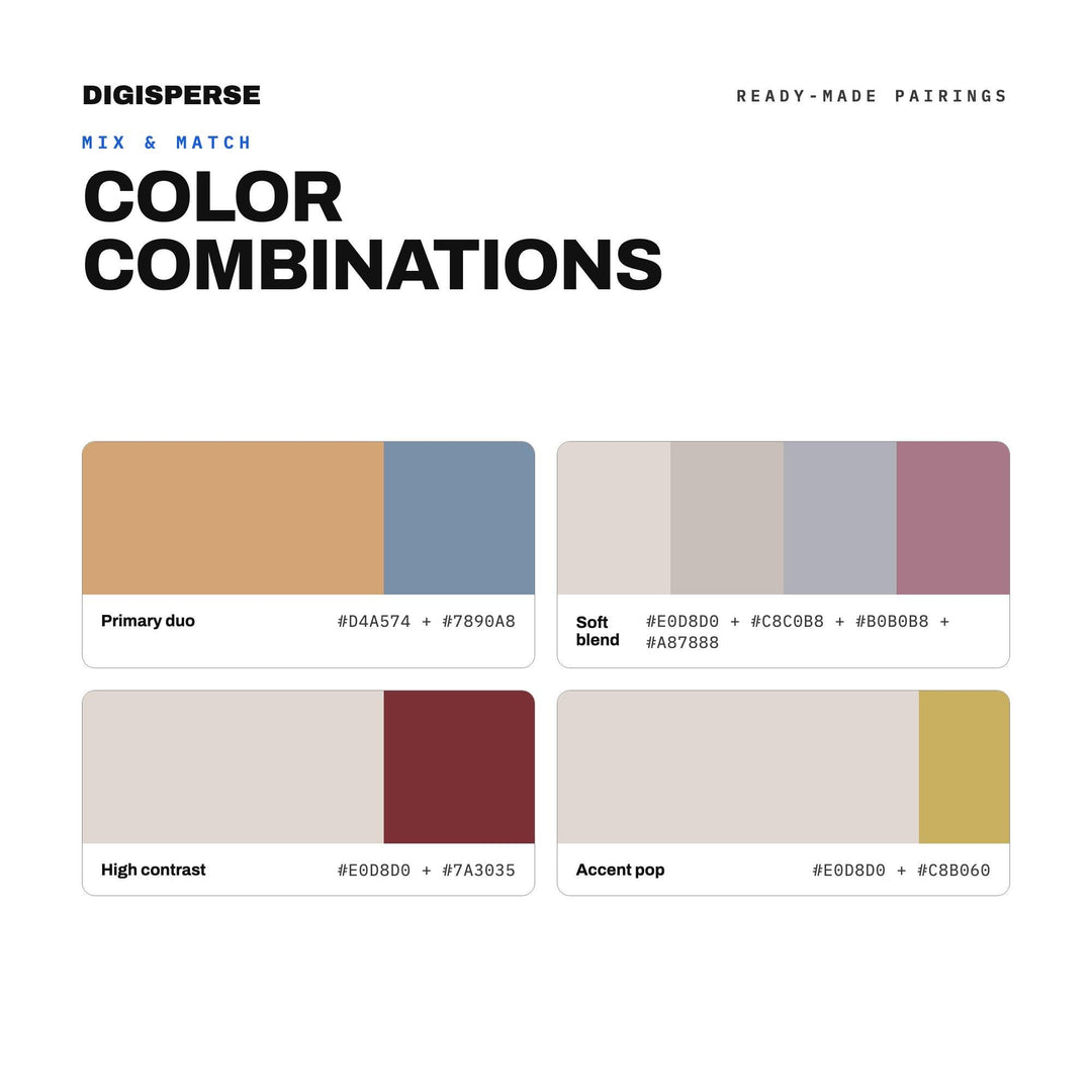 Muted Rainbow Color Palette | 30 Colors | Hex RGB CMYK | Procreate Swatches + ASE | Digital Download