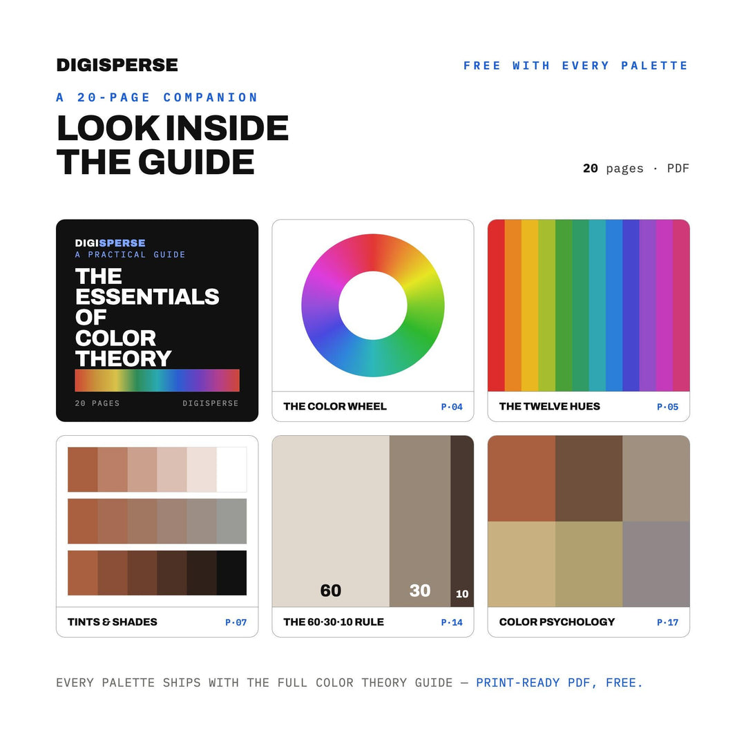 Earth Naturals Color Palette | 30 Neutral Tones, Hex, RGB, CMYK, Procreate, ASE (Digital Download)