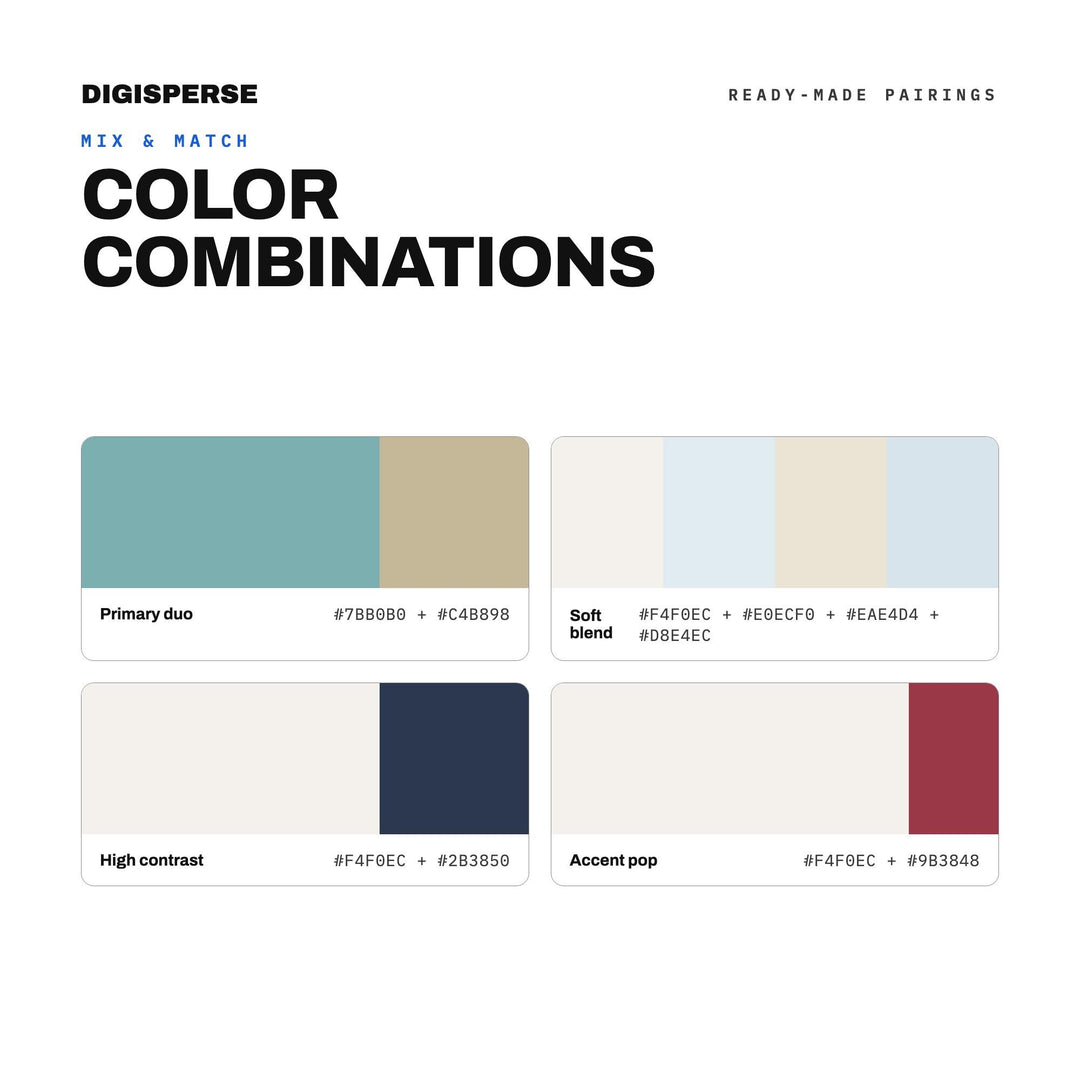 Nordic & Scandi Color Palette | 30 Colors | Hex RGB CMYK | Procreate Swatches + ASE | Digital Download