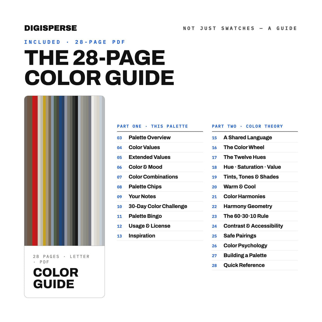 Soviet Brutalism Color Palette | 30 Colors | Hex RGB CMYK | Color Guide | Procreate Swatches + ASE | Digital Download