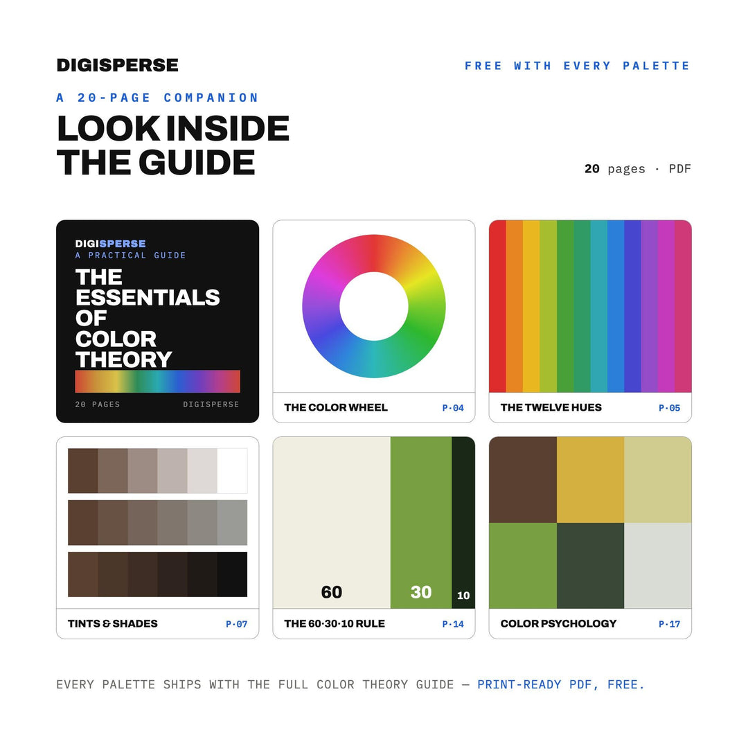 Bamboo Grove Color Palette | 30 Procreate Swatches, HEX, RGB, CMYK (Digital Download)