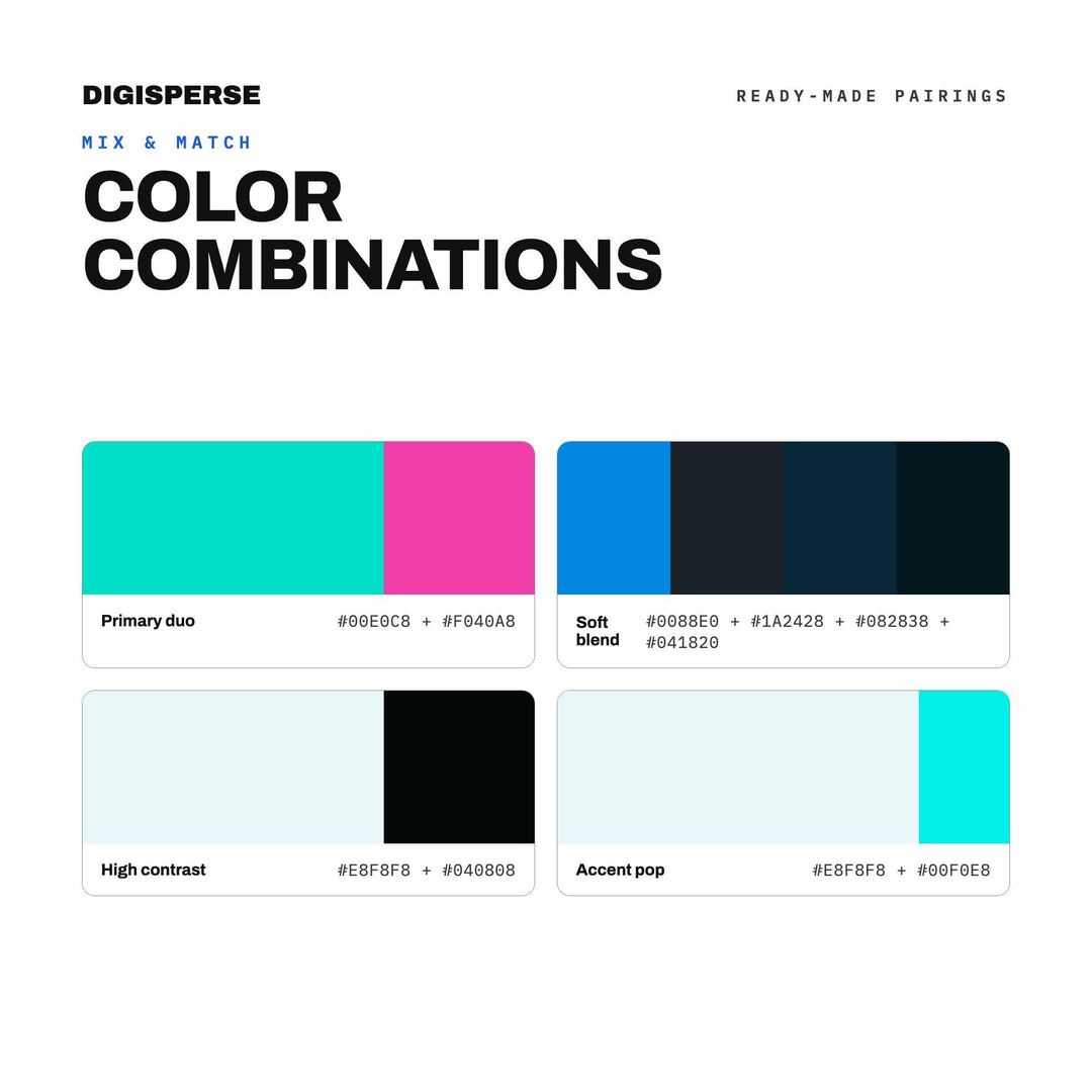 Glowing Teal Color Palette for Fantasy Game Art and Mystical Branding, 30 Bioluminescent Cave Hues, Procreate Swatches, Hex Codes