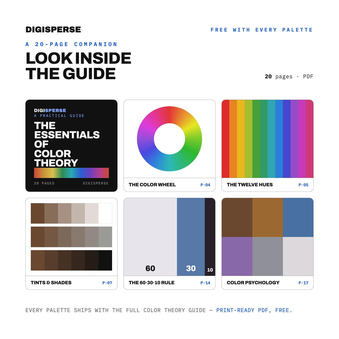 Highland Mist Color Palette | 30 Colors | Hex RGB CMYK | Color Guide | Procreate Swatches + ASE | Digital Download