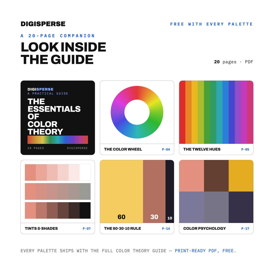 Evening Fog Color Palette | 30 Colors | Hex RGB CMYK | Color Guide | Procreate Swatches + ASE | Digital Download