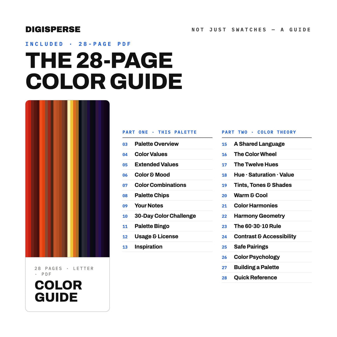 Lunar Eclipse Color Palette | 30 Colors | Hex RGB CMYK | Color Guide | Procreate Swatches + ASE | Digital Download