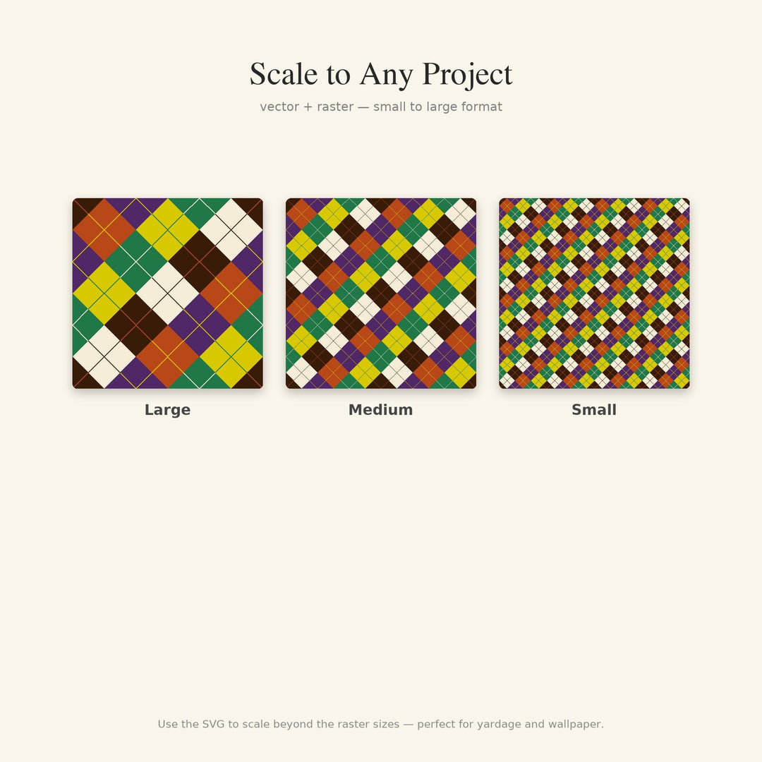 Acid Jazz Argyle Digital Paper for Funky Retro Crafts, Seamless Rainbow Diamond Check for Sublimation and Scrapbooking
