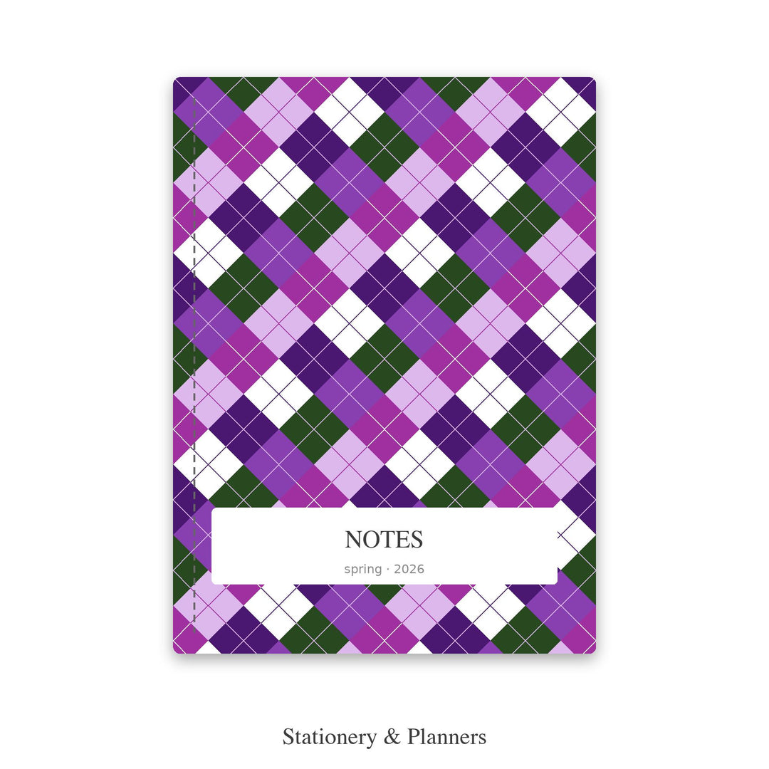 African Violet Argyle Digital Paper for Floral Craft Projects, Seamless Purple Diamond Lattice for Fabric and Scrapbooking