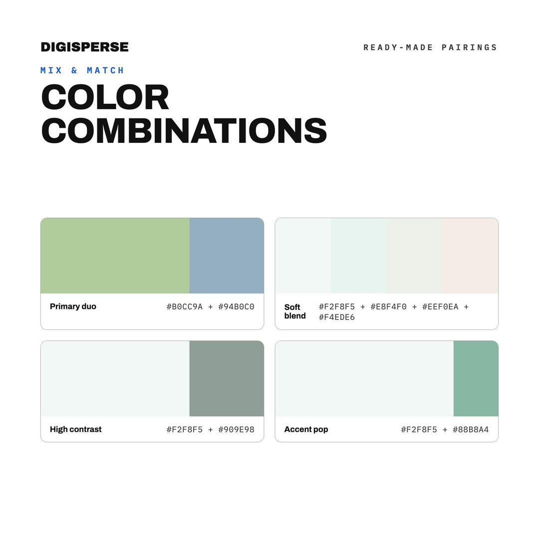 Misty Morning Color Palette | 30 Procreate Swatches, HEX, RGB, CMYK (Digital Download)