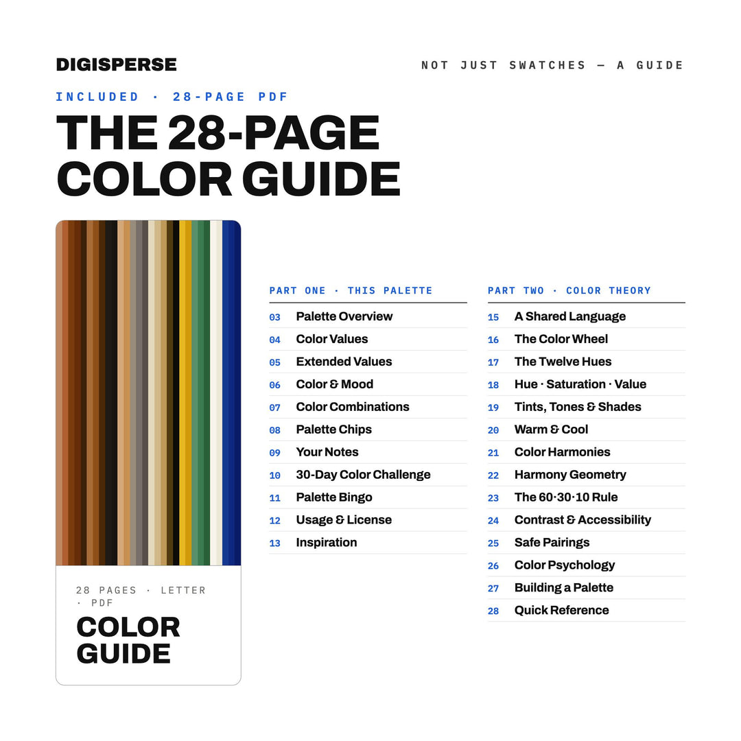 Flemish Masters Color Palette | 30 Procreate Swatches, Hex RGB CMYK (Digital Download)