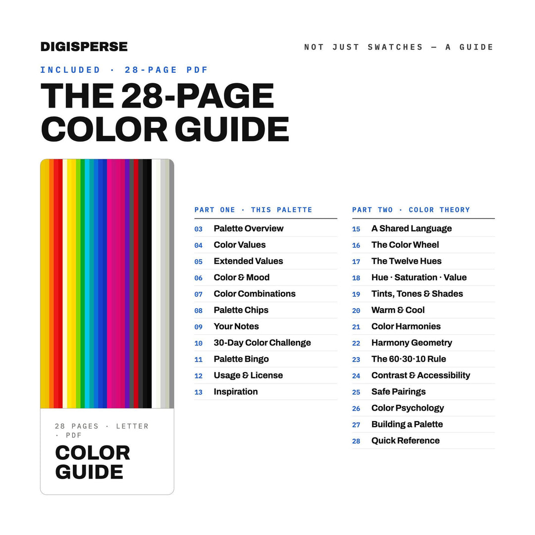 Pop Art Color Palette | 30 Colors | Hex RGB CMYK | Color Guide | Procreate Swatches + ASE | Digital Download