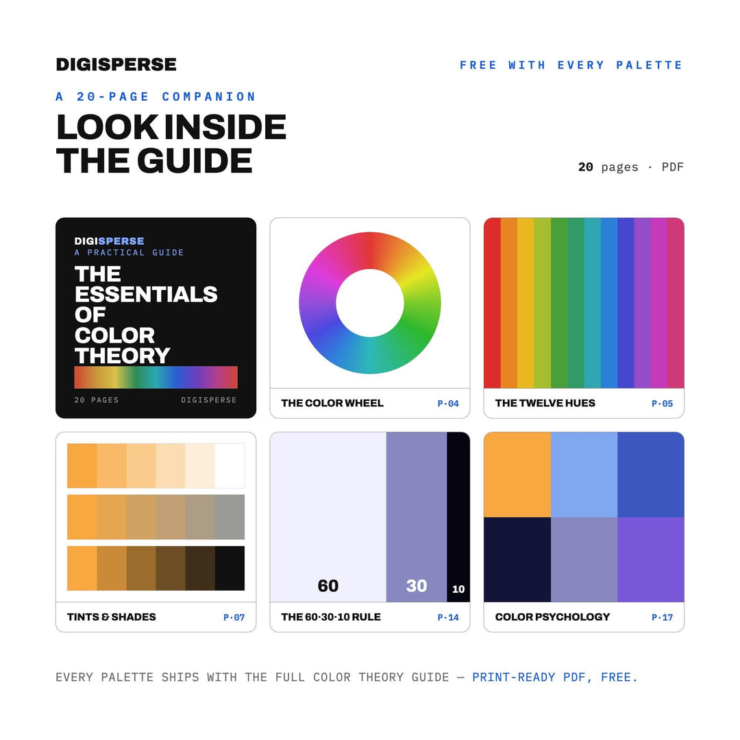 Deep Learning Color Palette | 30 Colors | Hex RGB CMYK | Color Guide | Procreate Swatches + ASE | Digital Download