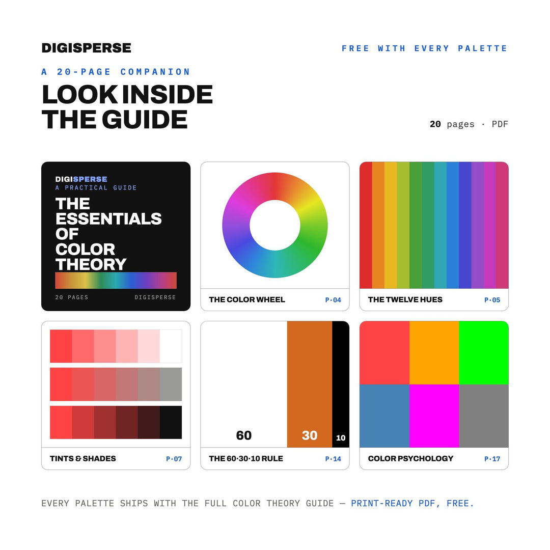 Html Root Color Palette | 30 Colors | Hex RGB CMYK | Color Guide | Procreate Swatches + ASE | Digital Download