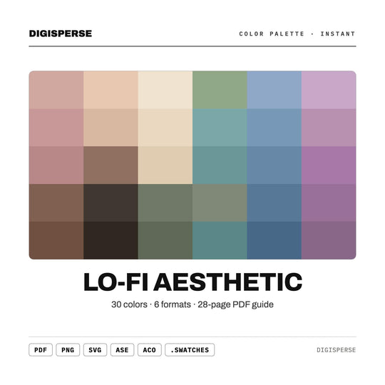 Lo-Fi Aesthetic color palette — main preview