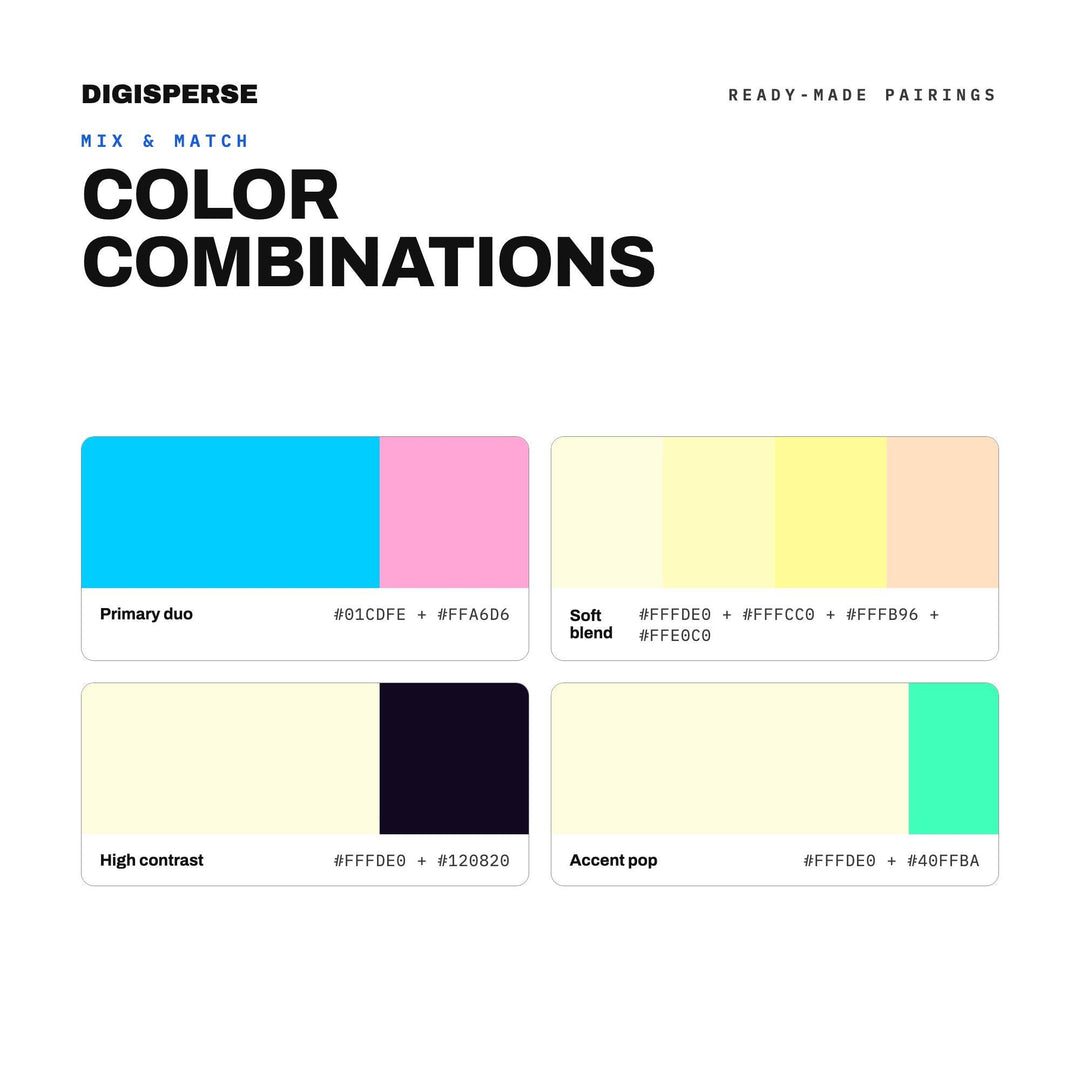 Pastel Retro Color Palette for 80s Aesthetic Art and Glitch Music Branding, 30 Vaporwave Neon Hues, Procreate Swatches, Hex Codes