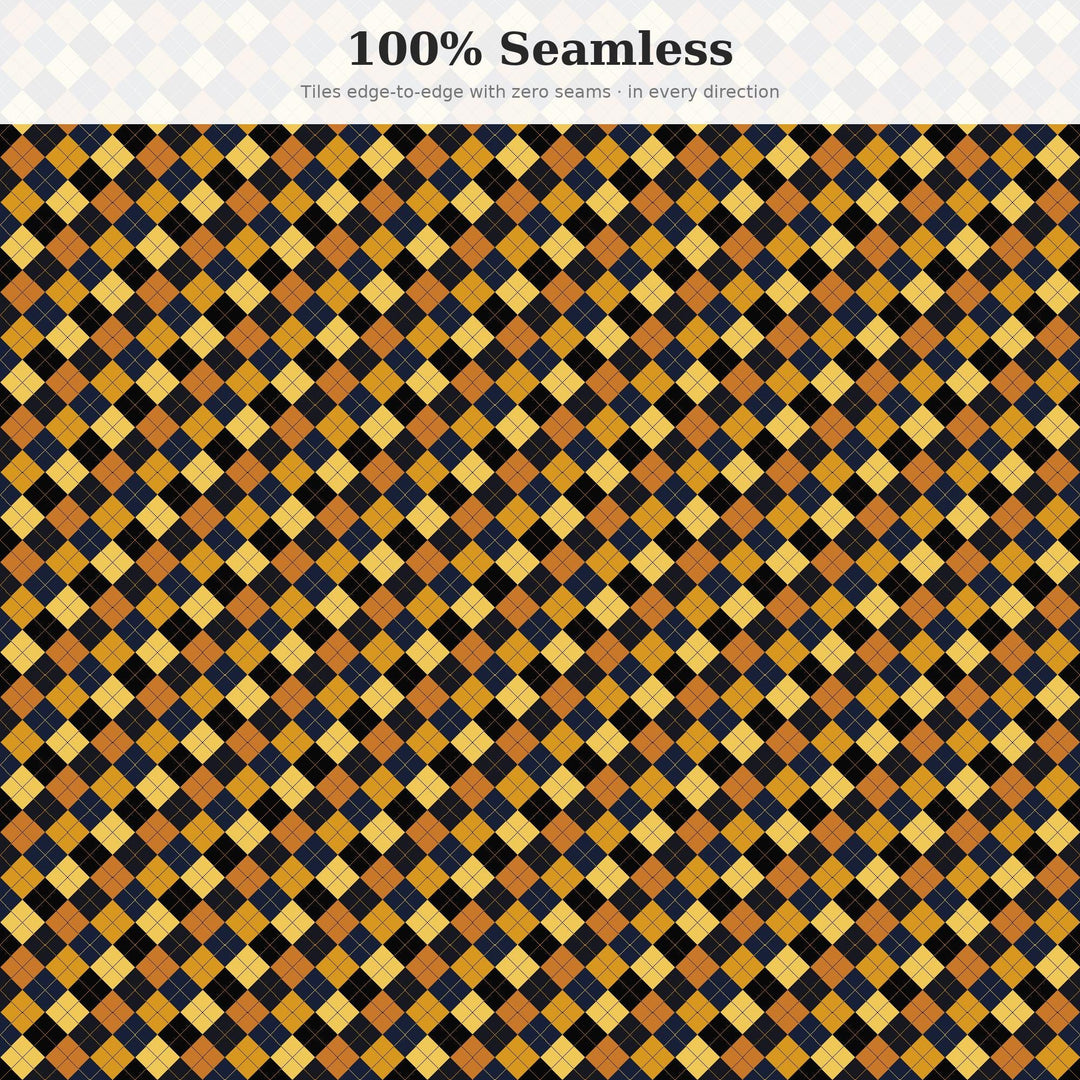 Barcelona Argyle Seamless Pattern | Multi-Color Barcelona At Night Argyle | .png .jpg .svg .pdf .pat | Digital Paper