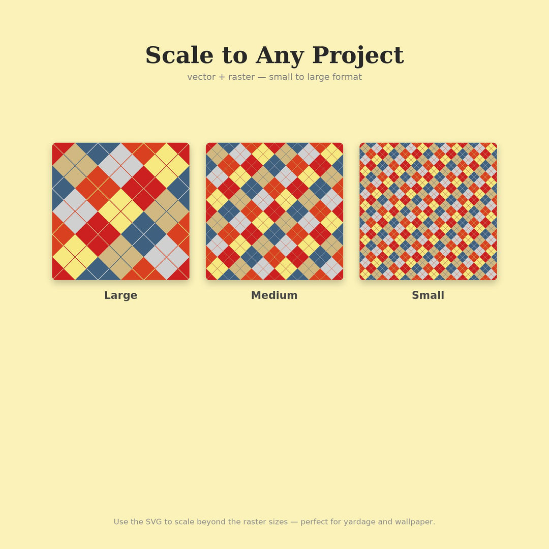 Bauhaus Argyle Seamless Pattern | Multi-Color Fabric Design (Digital Download)