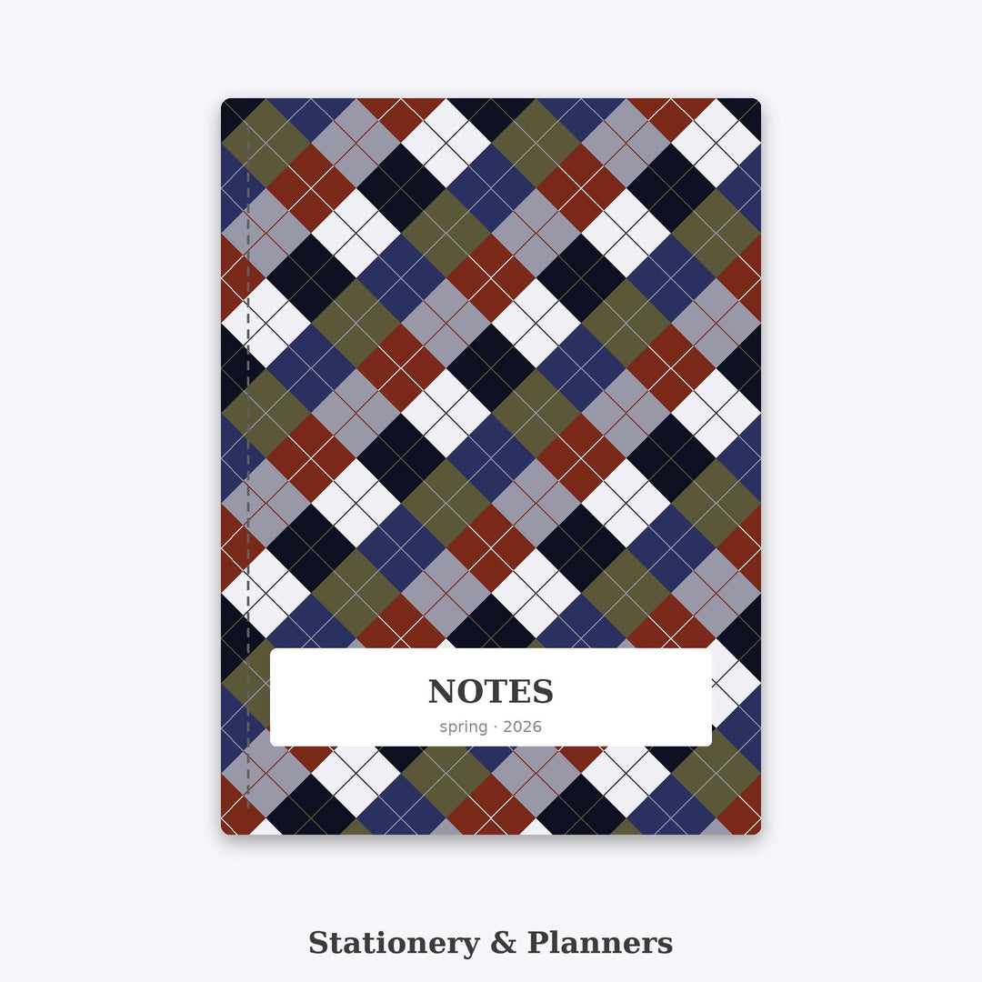 Brooding Argyle Seamless Pattern | Multi-Color Fabric Design (Digital Download)