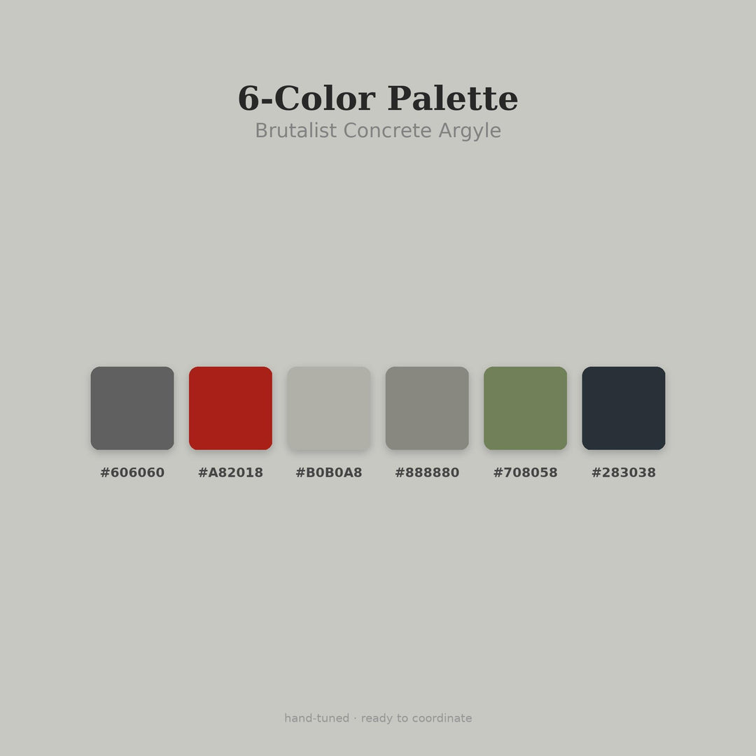 Brutalist Argyle Seamless Pattern | Multi-Color Concrete Digital Paper (png, jpg, svg, pdf, pat)