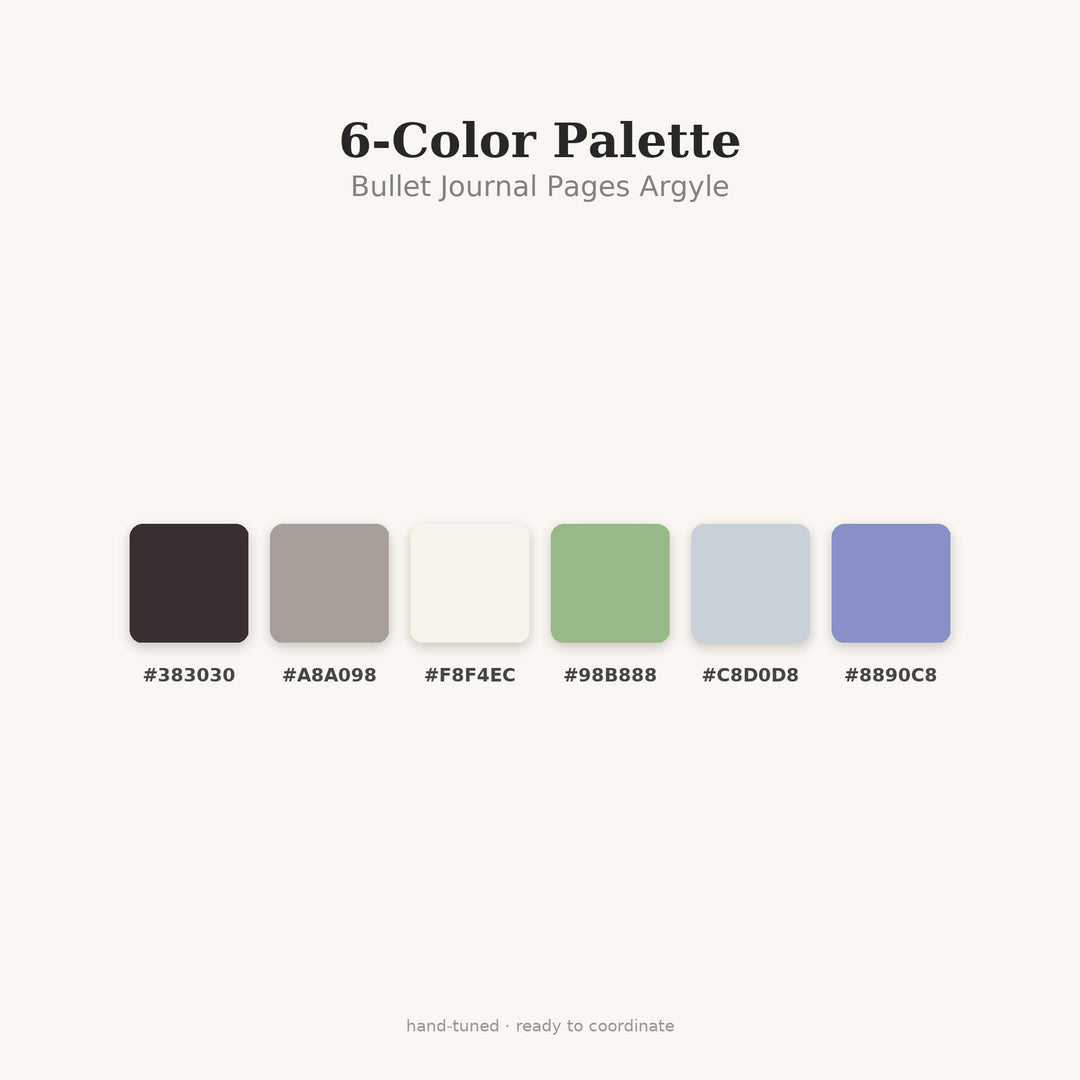 Bullet Argyle Seamless Pattern | Multi-Color Bullet Journal Pages Argyle | .png .jpg .svg .pdf .pat | Digital Paper