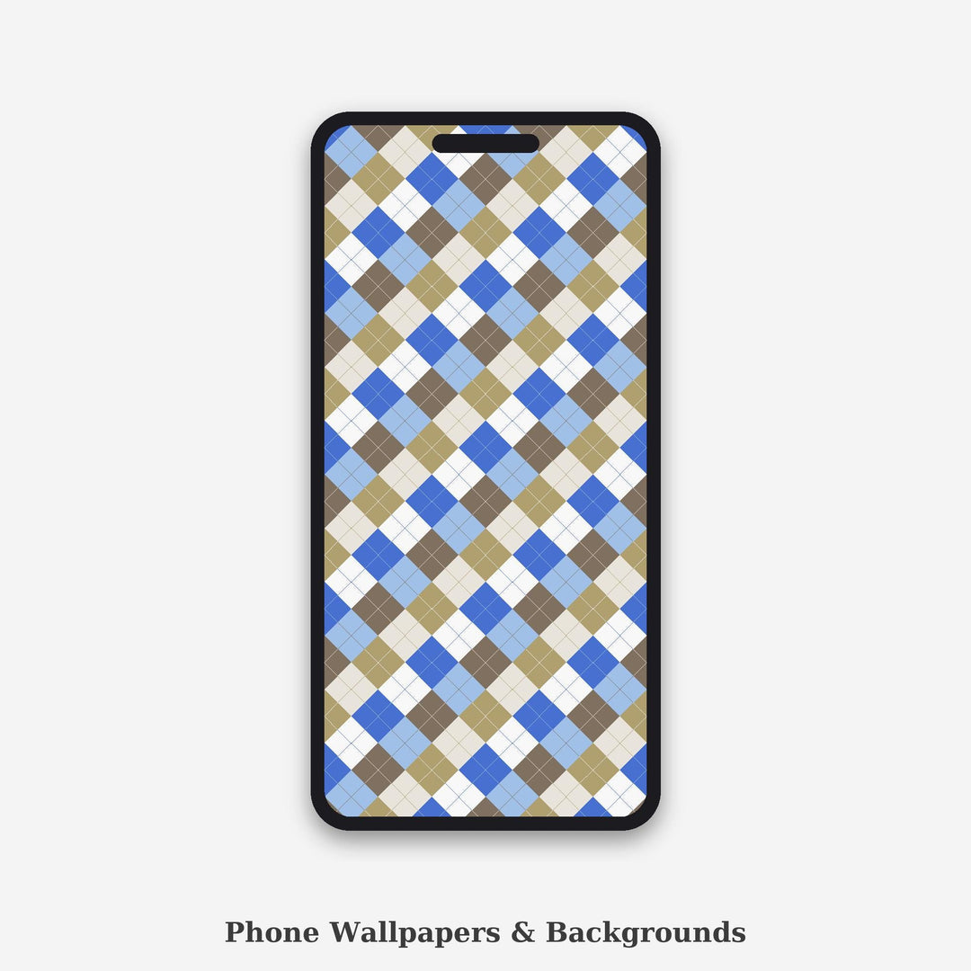 Casablanca Argyle Seamless Pattern | Multi-Color Fabric Design (Digital Download)