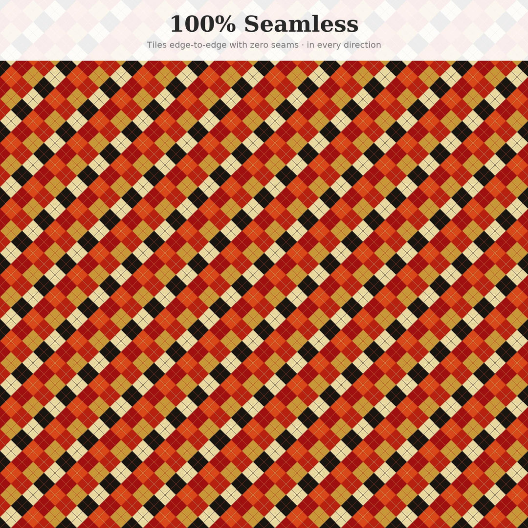Chili Argyle Seamless Pattern | Multi-Color Chili Crisp Jar Argyle | .png .jpg .svg .pdf .pat | Digital Paper | Fabric & Surface Design