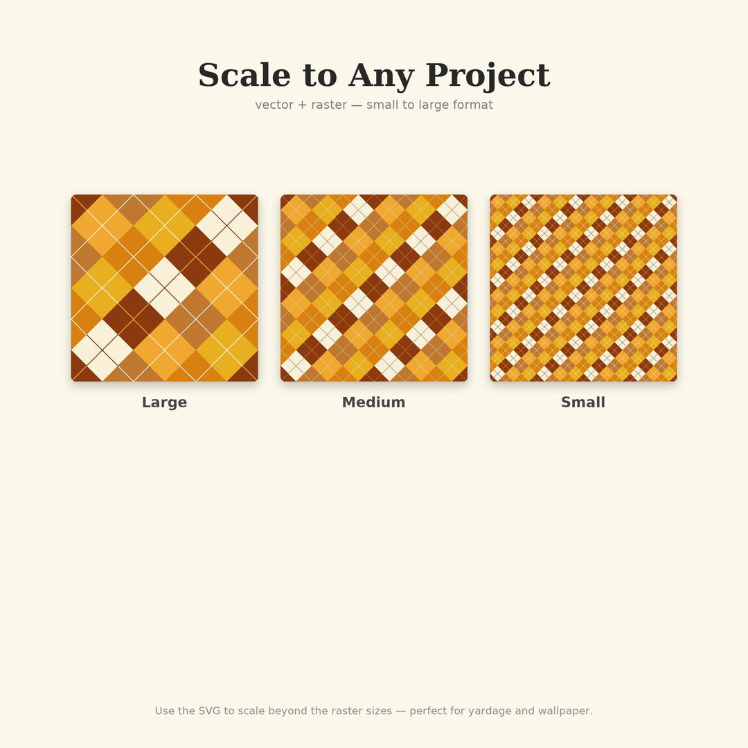 Cinnamon Argyle Seamless Pattern | Multi-Color Cinnamon Toast Argyle | .png .jpg .svg .pdf .pat | Digital Paper | Fabric & Surface Design