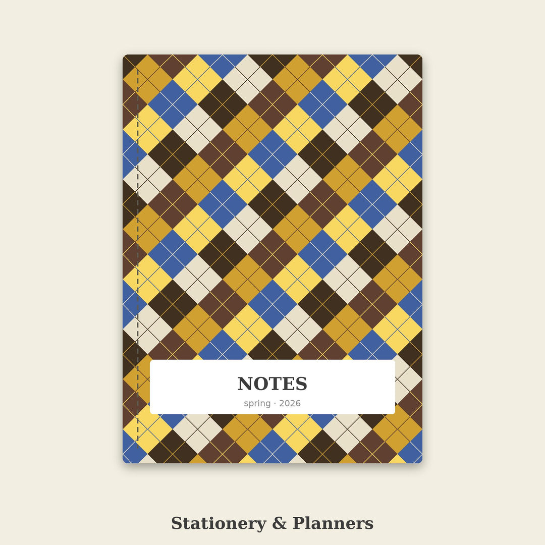 Constitutional Quill Ink Argyle Seamless Pattern | Multi-Color Digital Paper (Digital Download)