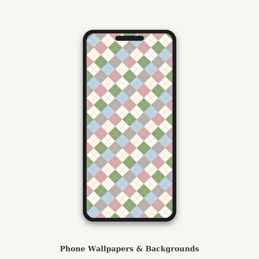 Content Argyle Seamless Pattern | Multi-Color Content Argyle | .png .jpg .svg .pdf .pat | Digital Paper | Fabric & Surface Design
