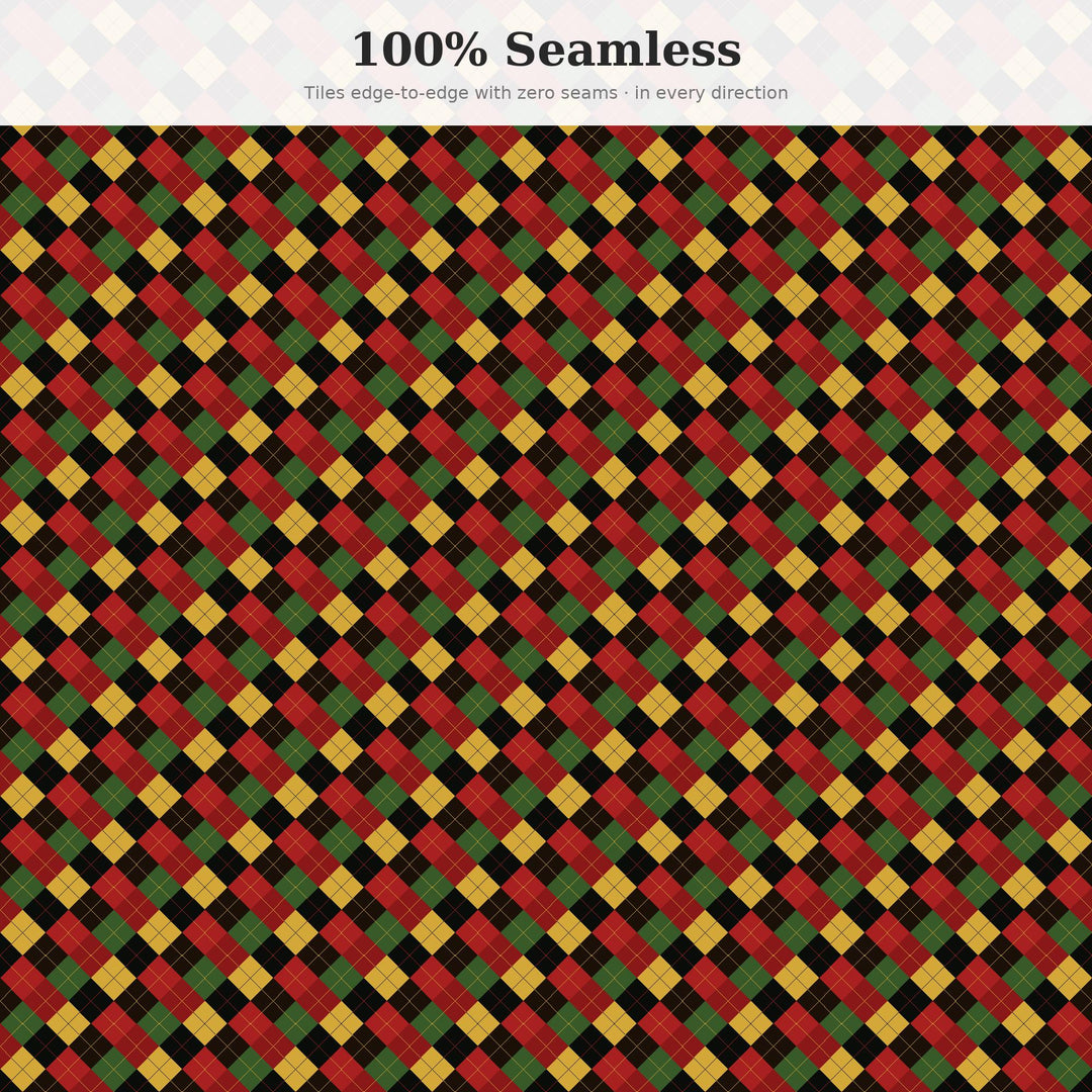 Crimson Argyle Seamless Pattern | Multi-Color Crimson Canopy Argyle | .png .jpg .svg .pdf .pat | Digital Paper | Fabric & Surface Design