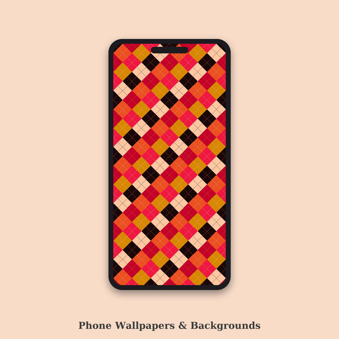Crimson Argyle Seamless Pattern | Multi-Color Crimson Dusk Argyle | .png .jpg .svg .pdf .pat | Digital Paper | Fabric & Surface Design